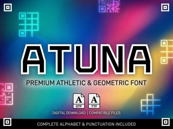 Atuna: A Celestial Display Font for Editorial Design