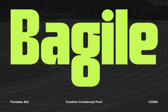 Bagile: A Bold Display Font for High-Energy Creative Projects
