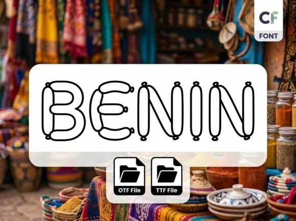 Benin: A Savory Display Typeface for Creative Projects