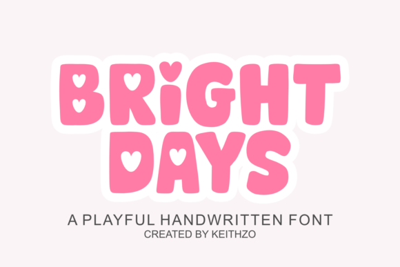 Bright Days: A Handwritten Font for Joyful Editorial Design