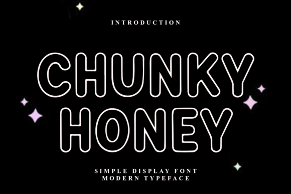 Chunky Honey: A Festive Font for Holiday-Themed Design