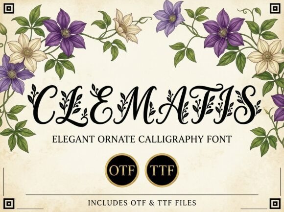 Clematis Font for Bold Branding and Creative Design