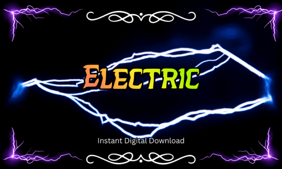 Electric Font for High-Energy Visuals and Modern Branding