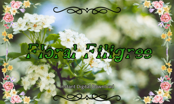 Floral Filigree: A Whimsical Font for Branding Magic