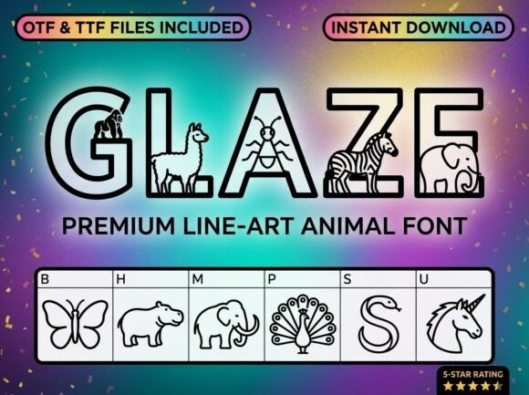 Glaze Font: A Wildly Charming Display Typeface