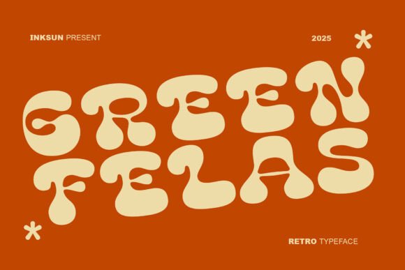 Green Felas: A Groovy Display Font for Editorial Design
