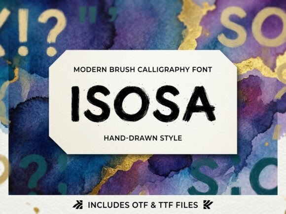 Isosa: A Bold Display Font for Dynamic Branding