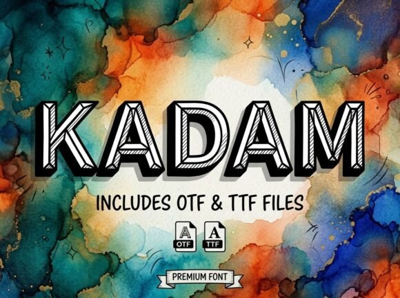 Kadam: A Bold Display Font for Creative Makers
