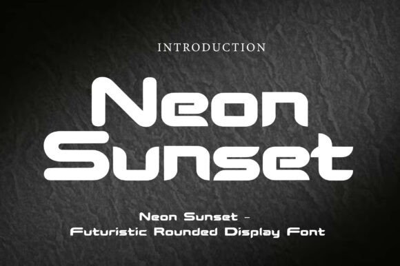 Neon Sunset Font for Creative Projects