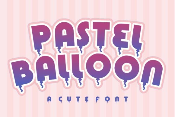 Pastel Balloon Font for Vibrant Branding
