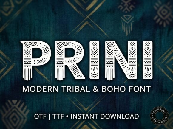Prini: A Display Font That Elevates Handmade Creations