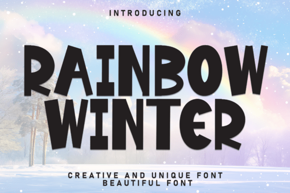Rainbow Winter: A Playful Display Font for Memorable Campaigns