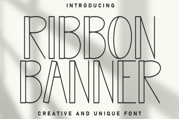 Ribbon Banner Font for Digital Campaigns and Branding