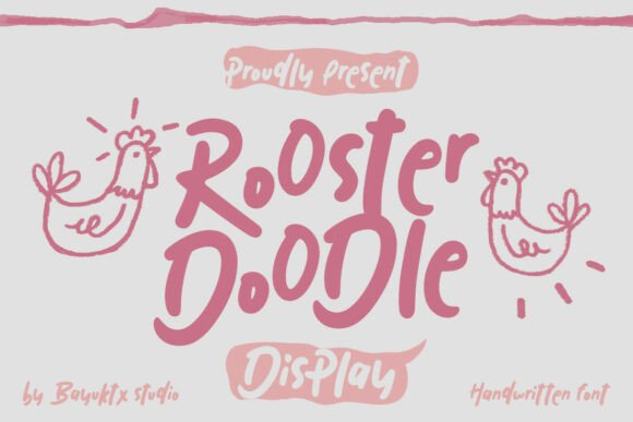 Rooster Doodle: A Playful Display Font for Creative Campaigns