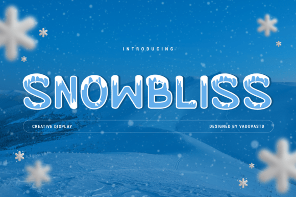 Snowbliss: A Joyful Display Font for Holiday Crafts and More