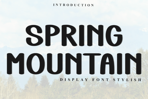 Spring Mountain: A Display Font for Elegant Editorial Design