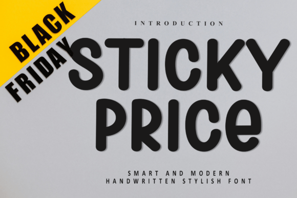 Sticky Price: A Modern Handwritten Font for Digital Creativity