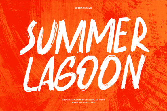 Summer Lagoon: A Bold Brush Font for Digital Creativity