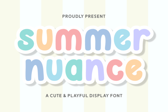 Summer Nuance: A Playful Display Font for Creative Makers