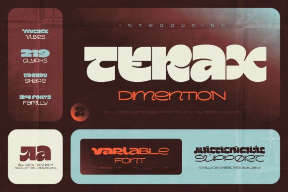 Terax Dimention: A Modern Display Font for Bold Branding