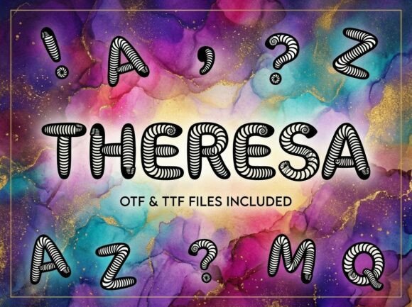 Theresa: A Decorative Display Font for Bold Branding