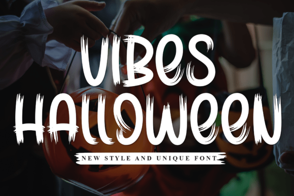 Vibes Halloween Font for Spooky Branding and Display Needs