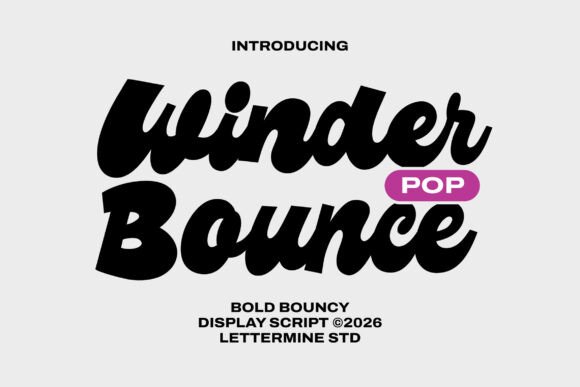 Winder Pop Bounce: A Playful Display Font for Bold Editorial Design