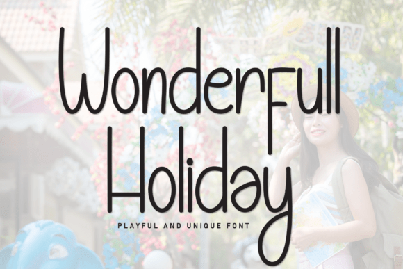 Wonderfull Holiday Font for Festive Handmade Creations