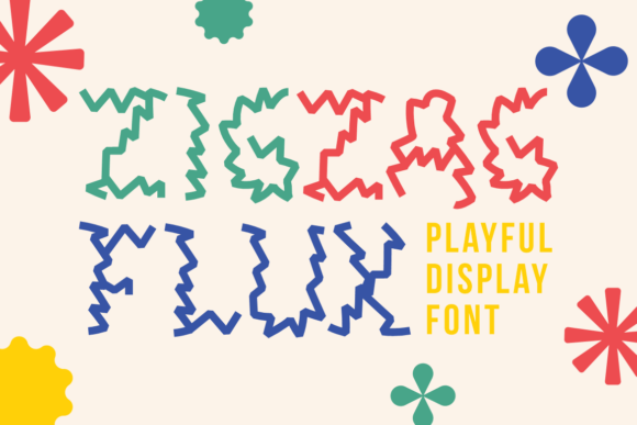 Zigzag Flux: The Electric Display Font for Bold Campaigns